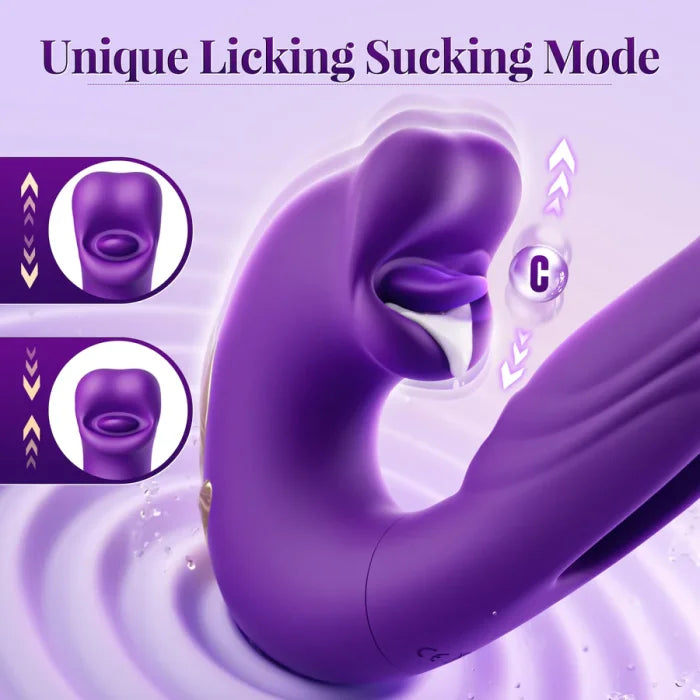 💥New on sale 2026 💞G-Spot Vibrator Female Sex Toy, featuring 7 slapping vibration modes and 5 licking/sucking modes.