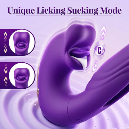💥New on sale 2026 💞G-Spot Vibrator Female Sex Toy, featuring 7 slapping vibration modes and 5 licking/sucking modes.