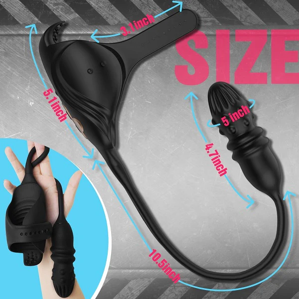 7 Thrusting 7 Vibrating Prostate Massager & Penis Vibrator For Men Couple Sex Toy