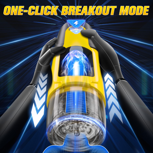 YELLOW DARK KNIGHT 7 Thrusting & Rotating Modes Automatic Male Masturbator