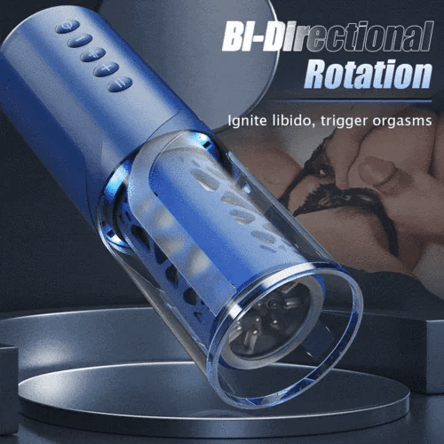 Enduro - 6 Bi-Directional Telescopic Rotation Masturbator with Suction Base