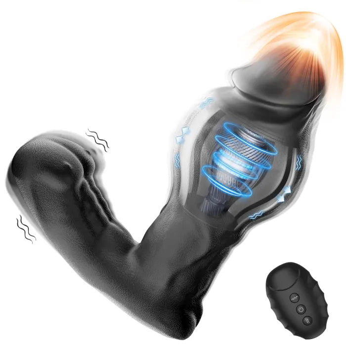 Inflatable Prostate Massager: 10 Vibration Modes, Heating & Remote-Controlled Expansion