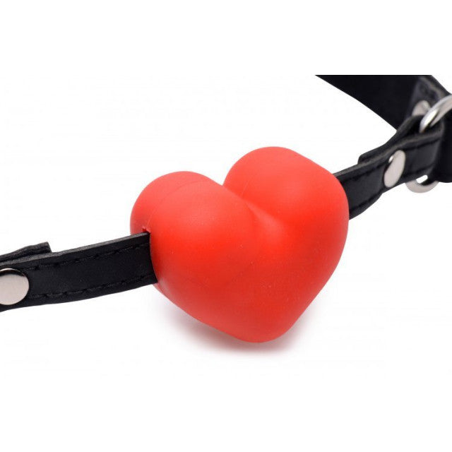 Sexbuyer The Heart Beat Silicone Heart Shaped Mouth Gag