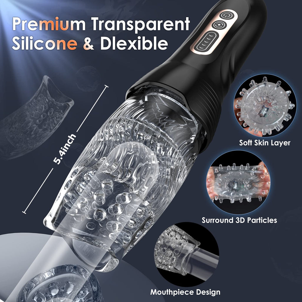 Tornado Ⅲ 5 Thrusting & Rotating & 10 Vibrating Automatic Male Masturbator