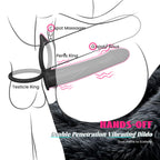 10 Vibrating Multi-Purpose Pleasure Double Strap-On Dildo