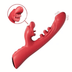 G-Spot Vibrator With 9 Tapping Rhythms & 8 Licking Sucking Vibrating Modes