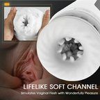 Wearable 7 Thrusting & Vibrating Heating Vocable Masturbation Cup