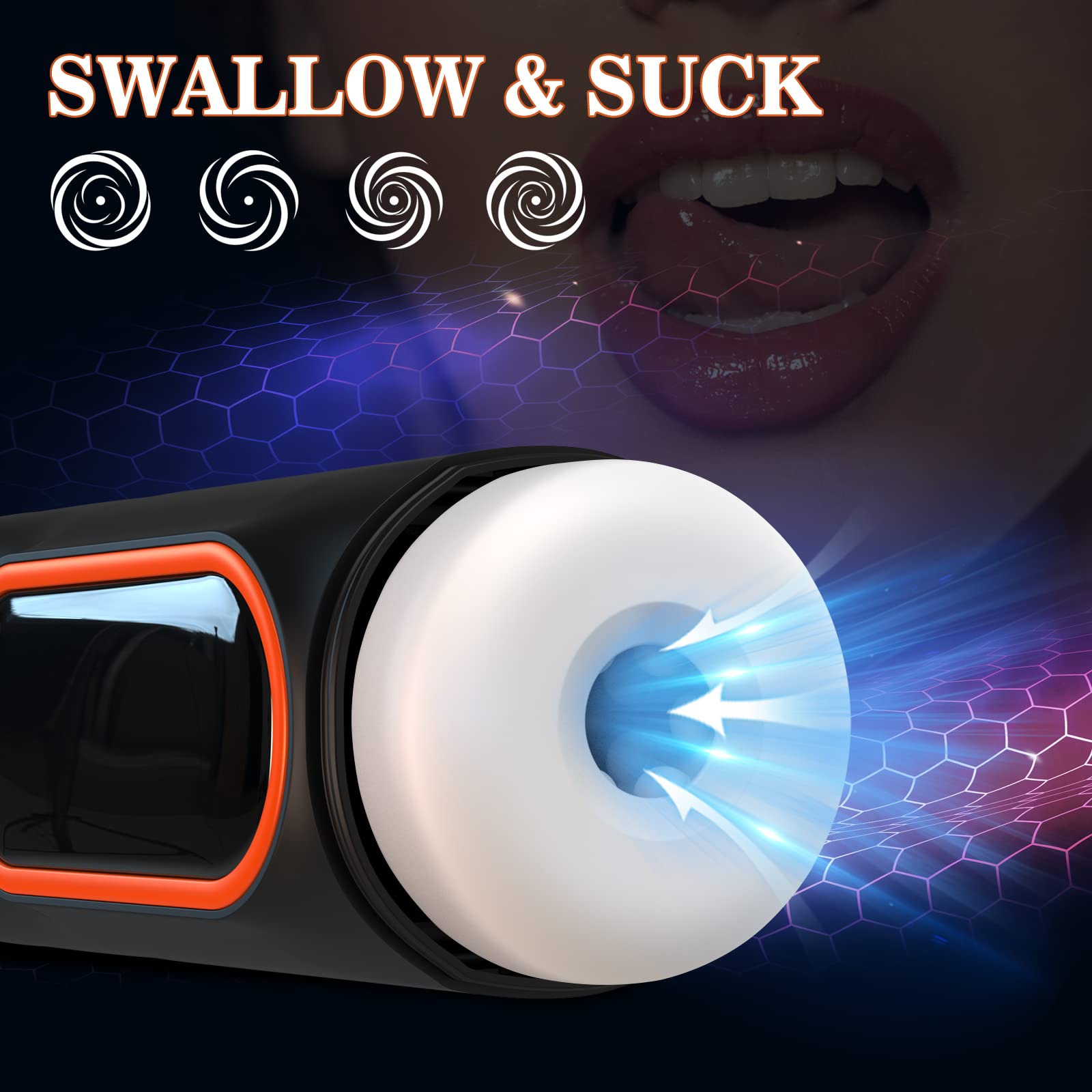 Storm-Sucking Blowjob Masturbation Stroker with Powerful Vibrating & Thrusting Mode
