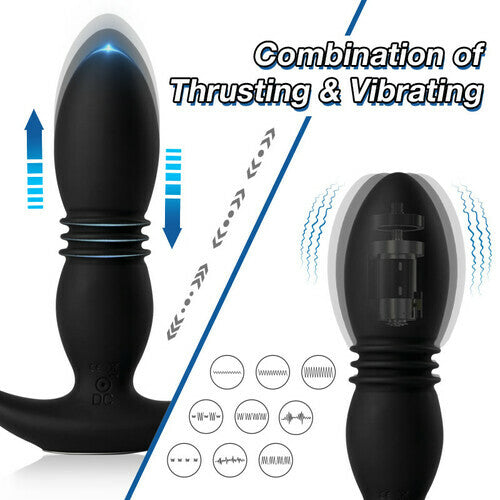 3 Folds 7 Telescopic 7 Vibration Butt Plugs