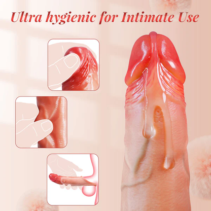 APP Controlled 9 Vibration Intensities Vibrating Penis Sleeve