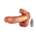 3 Thrusting Patterns & 9 Vibration Patterns Dual Stimulation Heating Dildo