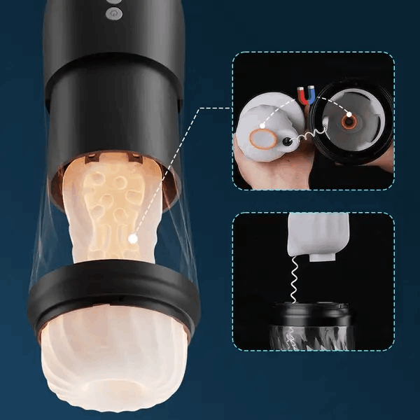 Ultra High Speed Male Masturbator Twisting Thrusting Vibrating