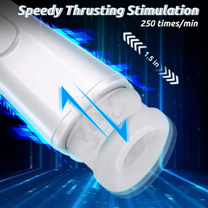 Automatic high frequency silent masturbator