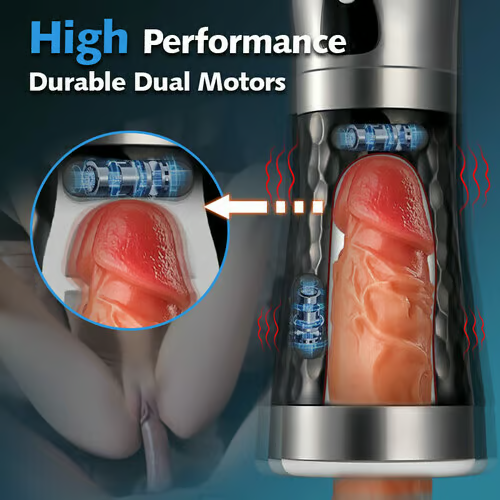 Harley 5 Squeezing Sucking 10 Vibrating Masturbators Male Sex Toys