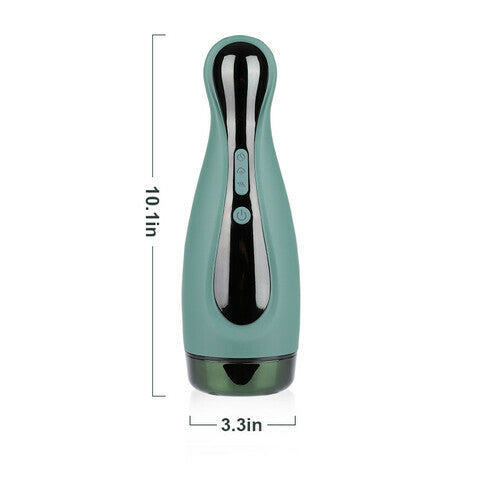 Dark_Green 6 Powerful Vibrating Modes Hands Free Masturbator