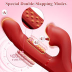 G Spot Vibrato: 3 in 1 Tongue Rose Clitoral Vibrator, 7 Flapping & 5 Biting Vibration Modes