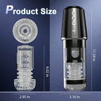 5 Rotating 5 Sucking 7 Vibrating Masturbator & Training 2 IN 1 Adult Toys