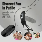 SAUL Glans 3 -Thrusting & 12 -Vibrating Cock Rings Prostate Massager