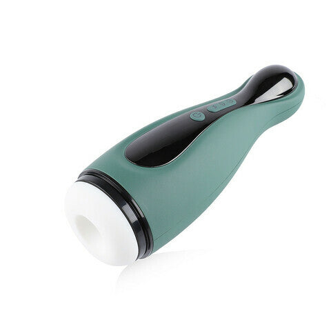 Dark_Green 6 Powerful Vibrating Modes Hands Free Masturbator