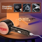 10 Vibration Anal and Vaginal 2 in 1 Handheld Masturbator