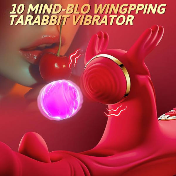 Double Tongue Licking & Vibrating Dildo - 7 Flapping Modes & 10 Vibrations for G-Spot & Clitoral Stimulation