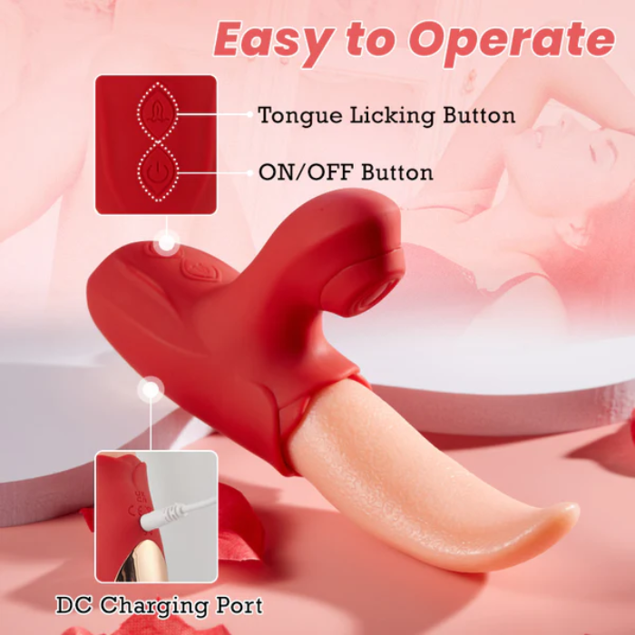 2 IN 1 Upgraded Flapping Tongue G Spot Vibrator
