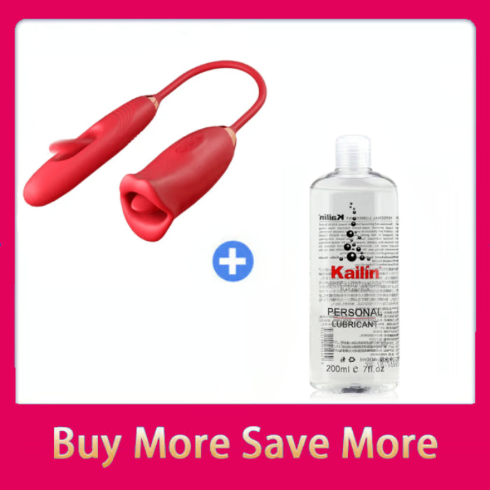 G Spot Flapping Vibrator with Kissing Function & Vibrating Tongue