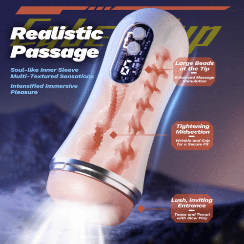 Cyberpunk 9 Vibration Heating App Control Masturbator Cup