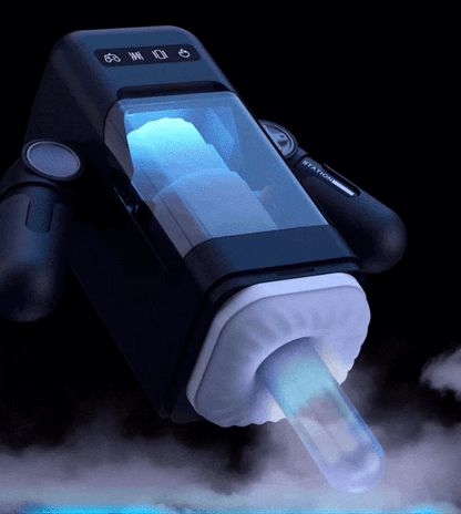 Newest 10 Thrusting 10 Vibrating Masturbator with Heating System