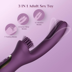 10 x 6 x 7 Modes Come-Hither Clitoral Tickling Rabbit Vibrator