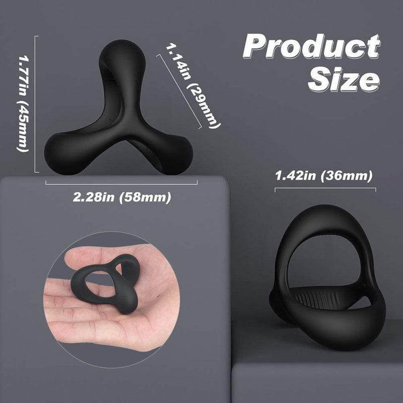 Triangle Silicone Cock Ring For Men Erection