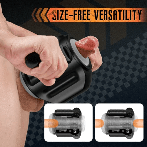 9 Thrusting & Vibrating Massage Training and Masturbation 2 IN 1 Sex Toy