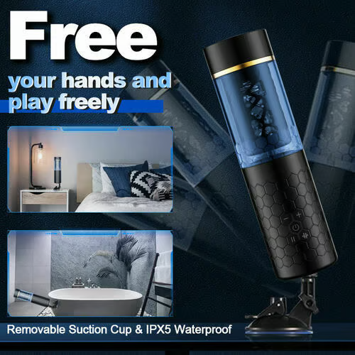 [Limited Time Special] Swordsman 10 Thrusting Spinning Suction Cup Hands Free Masturbator