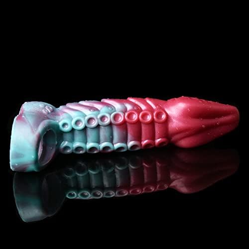8.27  Octopus Penis Extender Sleeve – Realistic Silicone Enlargement Sleeve with Penis Ring for Men