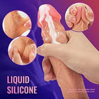 8.3-Inch 4 in 1 Thrusting Rotation Vibrating Heating Lifelike Dildo