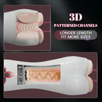 Allure Split Design Breast Vulva Entry 5 Suction & 7 Vibrations 3 Languages Automatic Masturbation Cup