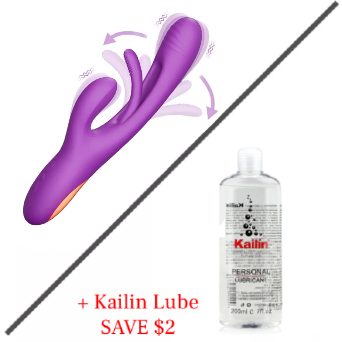 Rabbit Tapping Vibrating All-In-One G-Spot Vibrator for Women