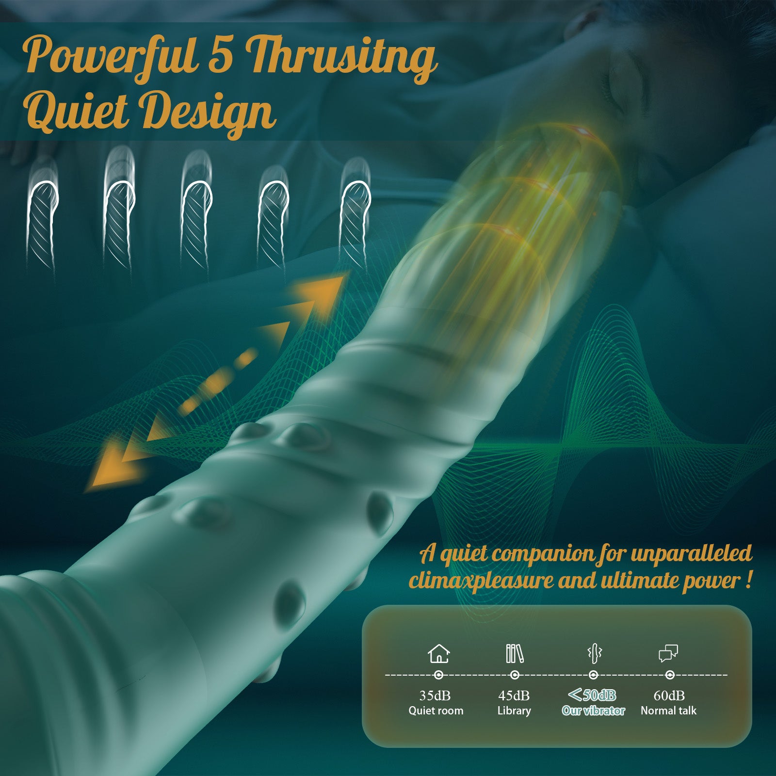 3 IN 1 Telescopic G-Spot Vibrator with Beads Ring and Clit Stimulator