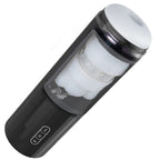 Hands-Free Male Oral Sex Toy with 6 Thrusts& Suctions 7 Vibrations (Milk White Sleeve)