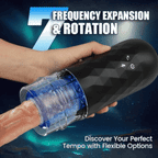 Hand-Free 7 Expansion Rotating Voice Function Masturbator Cup