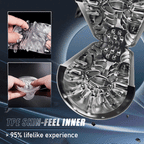 Enduro - 6 Bi-Directional Telescopic Rotation Masturbator with Suction Base