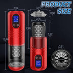 LCD Display 10 Vibrating & 6 Thrusting Modes Automatic Male Masturbators
