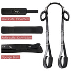 Adjustable Wrist Thigh Restraint Ropes and Soft Tie Set, Portable SM Games Sex Toys for Couples Restraints Kit Unisex