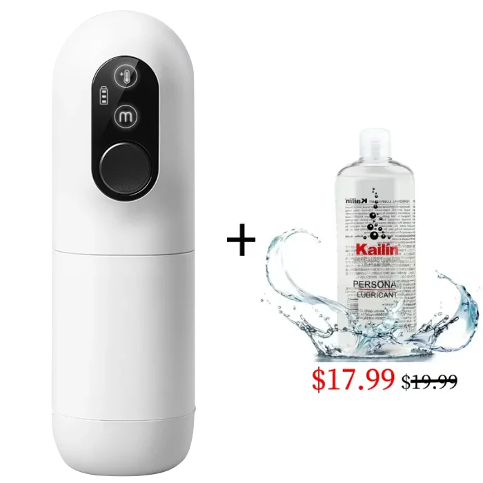 Telescopic And Automatic Heating Masturbation Cup With 4 Modes