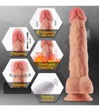 Thrusting Dildo Vibrator With 8 Telescopic & Rotation Frequencies Stimulator