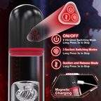 9 Vibrating 9 Sucking Male Masturbator Penis Enlargement Pump