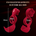 Waterproof Dual-Stimulation Cock Ring – 12 Vibration Modes for Enhanced Pleasure