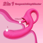 G-spot vibrator offers 10 licking and vibration patterns for women