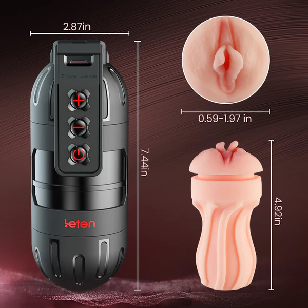 Thunder 10 Vibrating Masturbation Cups and Pussy Pockets 2 in 1