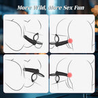 10 Vibrating Multi-Purpose Pleasure Double Strap-On Dildo